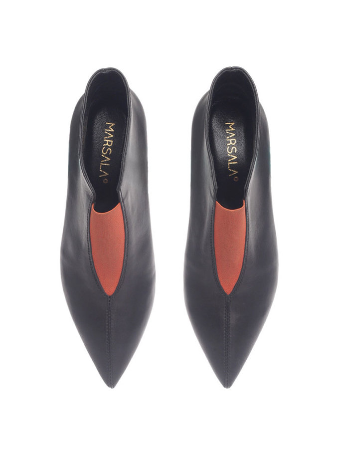 Черевики шкіряні Delta Black KAPSULA (MRSL_924912_kapsula)