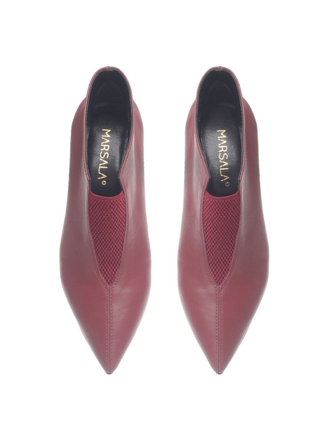 Черевики шкіряні Delta Bordeaux KAPSULA (MRSL_924922_kapsula)