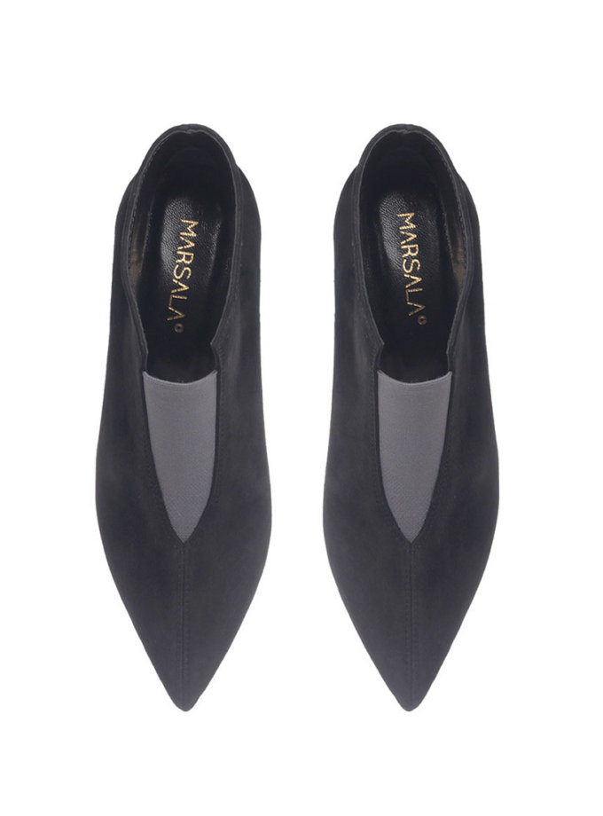 Черевики замшеві Delta Black KAPSULA (MRSL_924932_kapsula)