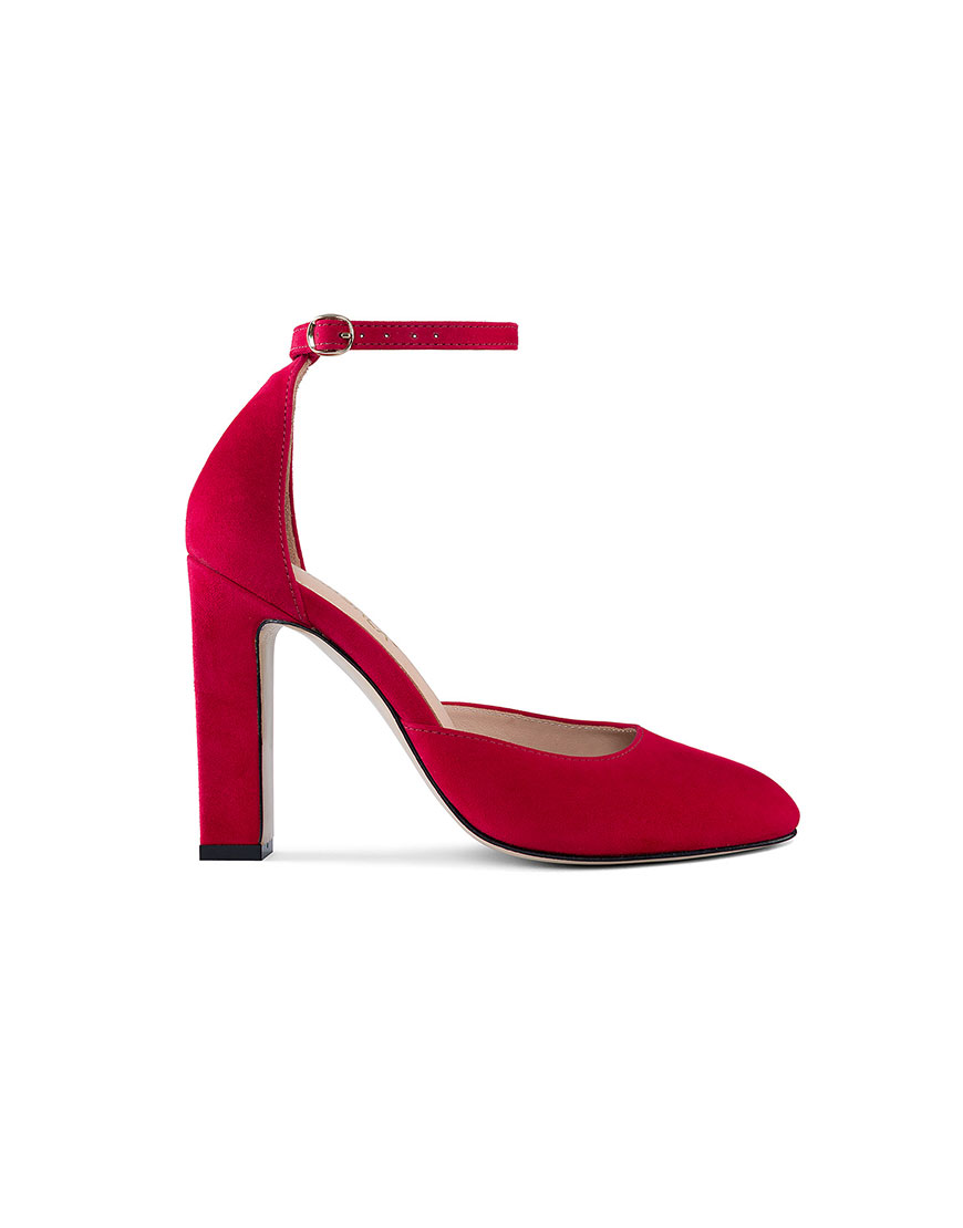 993203-1 Замшеві туфлі Mary Jane Red MARSALA (MRSL_993203)