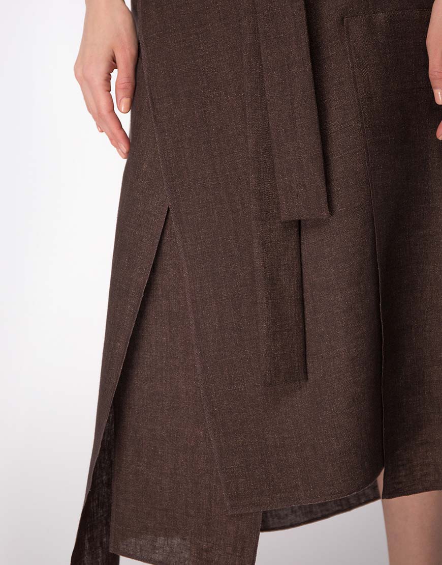 photo18028002-4 Спідниця асиметричного крою з льону SHAKO (SHKO_18028002) - фото 5