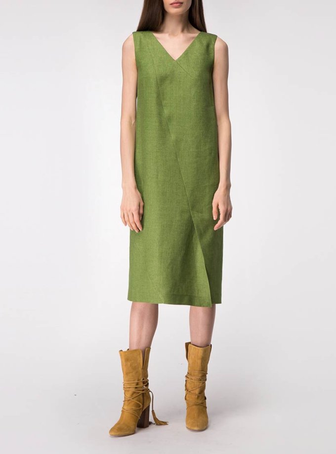 Льняна сукня з розрізом SHAKO (SHKO_19003001)