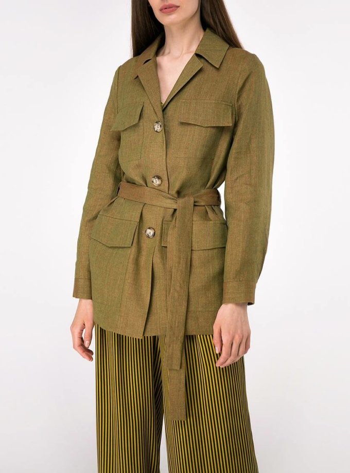 Льняний жакет на куліску SHAKO (SHKO-18029002_outlet)