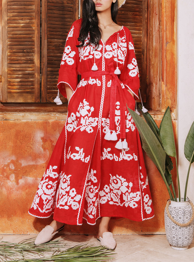 Сукня-вишиванка Червоне море FOBERINI (FOBERI_01154)