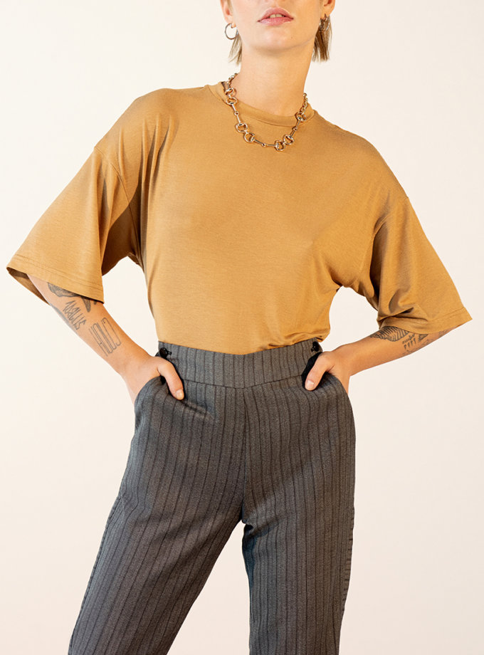 Бавовняна футболка вільного крою IRARO (IRRO_IR_PF19_OT_007) - фото 5