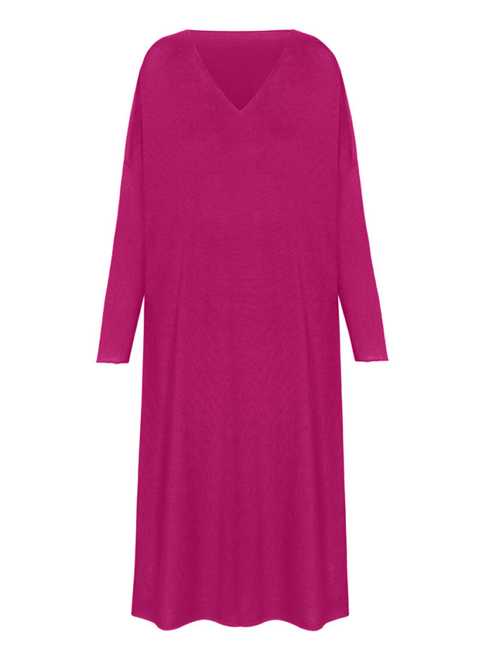 В'язана сукня-туніка з вовни мериноса MISS SECRET (MISS_DR-Wool-001-pink)