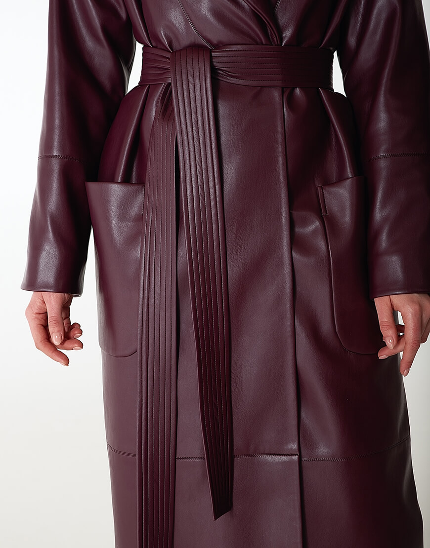 WNDR_Fw1920_elb_10 (2) Утеплене пальто з еко-шкіри WONDER (WNDR_Fw1920_elb_10) - фото 5