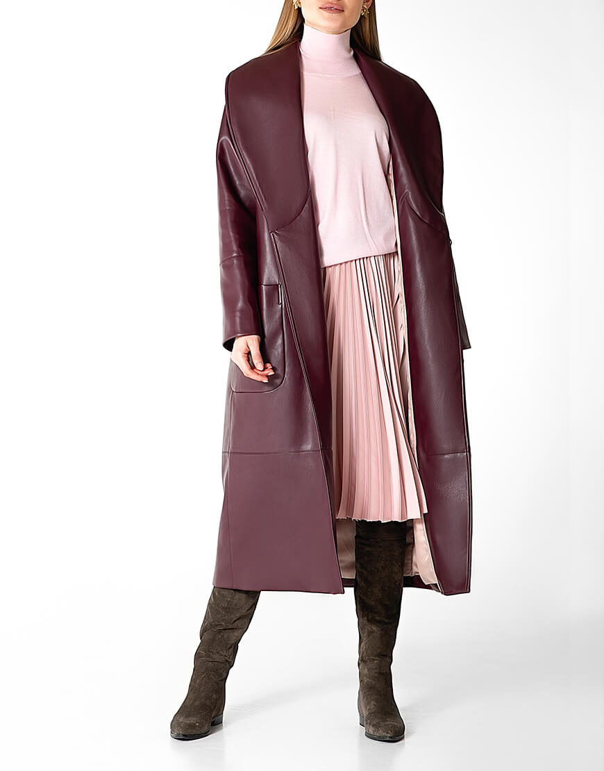 WNDR_Fw1920_elb_10 (5) Утеплене пальто з еко-шкіри WONDER (WNDR_Fw1920_elb_10) - фото 2