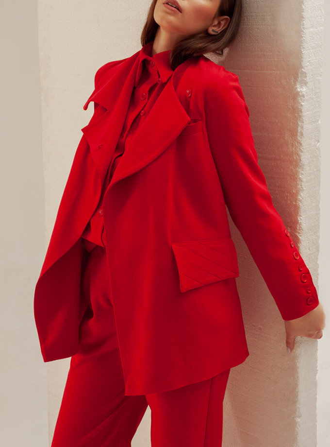 Жакет з асиметричним коміром XM BY MALINOVSKAYA (XM_basic10)