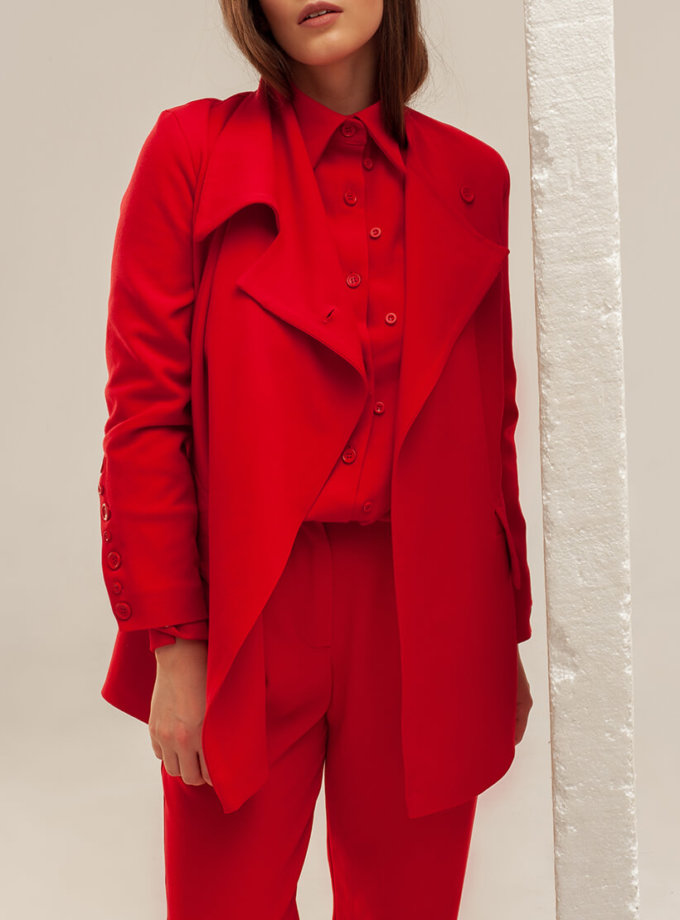 Жакет з асиметричним коміром XM BY MALINOVSKAYA (XM_basic10)