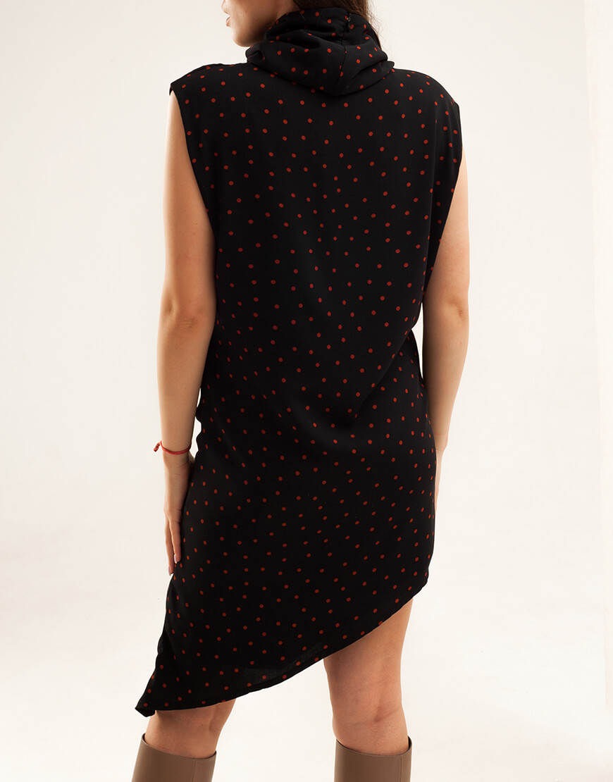 XM_basic12 (4) Асиметрична сукня в горох XM BY MALINOVSKAYA (XM_basic12) - фото 3