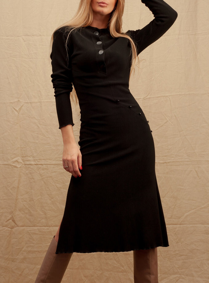 Трикотажна сукня в рубчик XM BY MALINOVSKAYA (XM_basic19) - фото 7