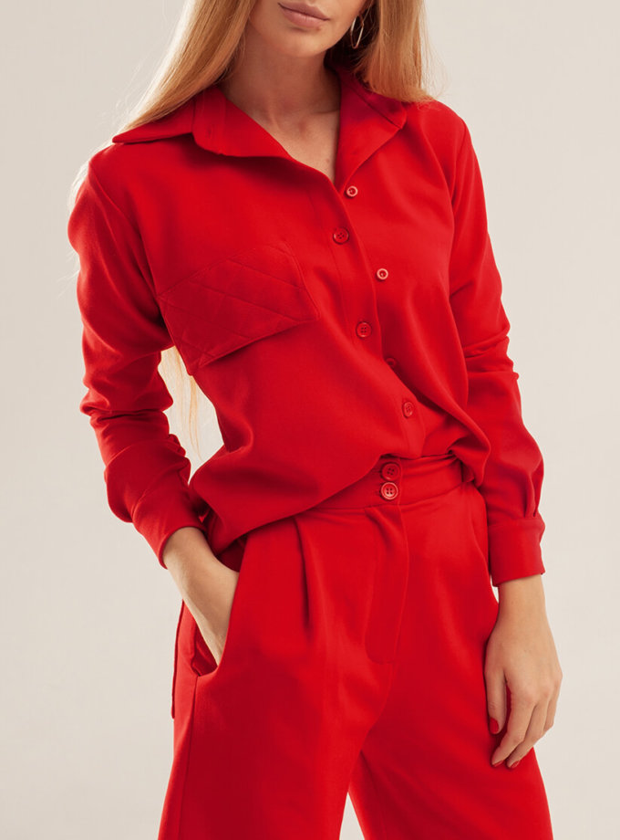 Бавовняна сорочка прямого крою XM BY MALINOVSKAYA (XM_basic8)