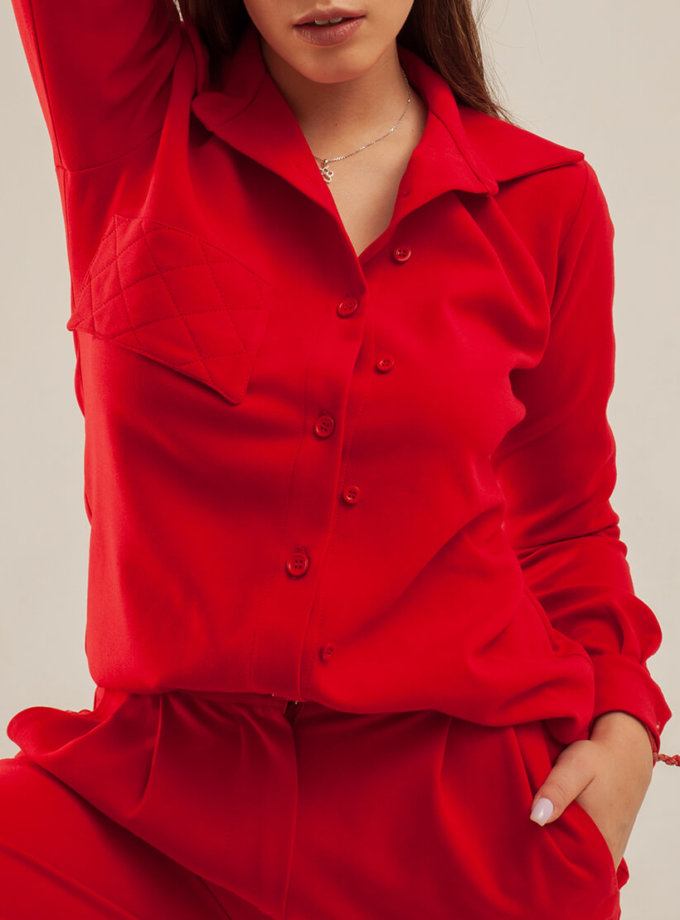 Бавовняна сорочка прямого крою XM BY MALINOVSKAYA (XM_basic8)