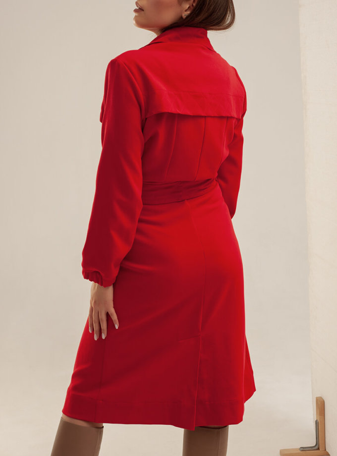 Бавовняна сукня-тренч с поясом XM BY MALINOVSKAYA (XM_basic9)