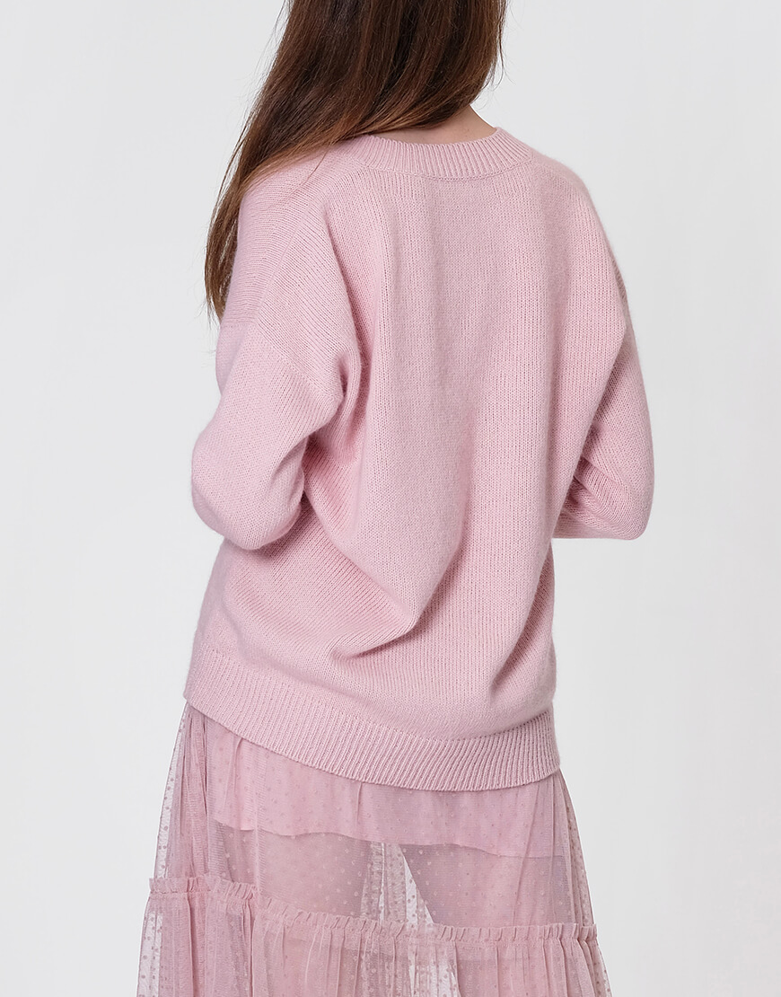 MISS_PU-017-pink (2) Об'ємний джемпер з ангори MISS SECRET (MISS_PU-017-pink_outlet) - фото 3