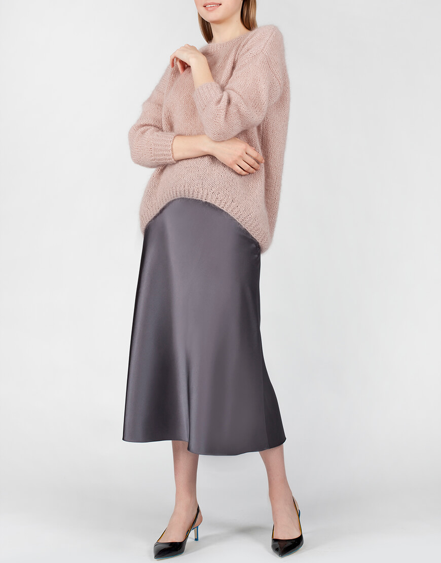 MISS_SK-005-grey (1) Спідниця міді на блискавці MISS SECRET (MISS_SK-005-grey) - фото 4