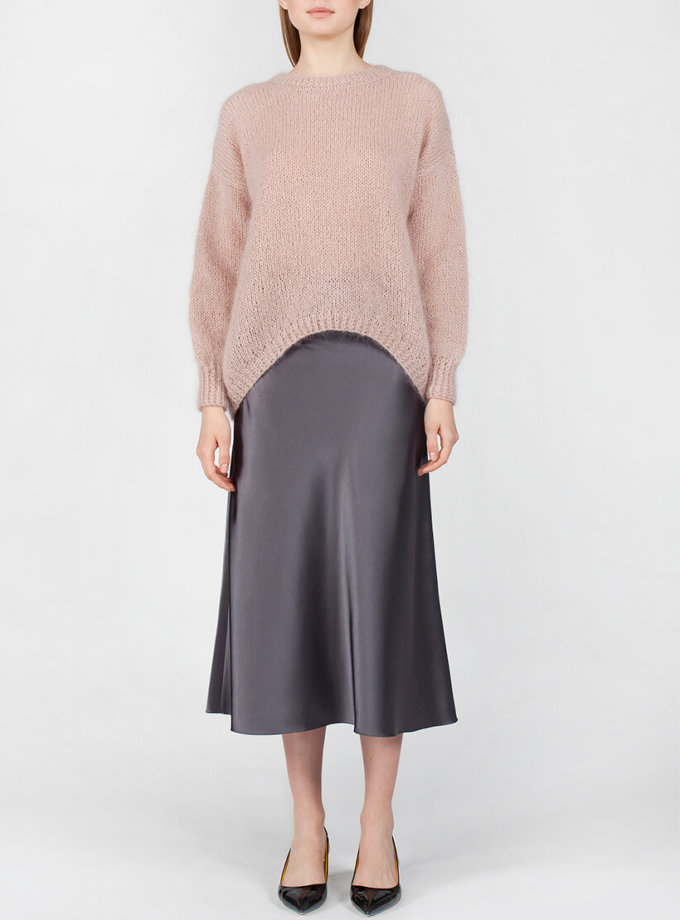 Спідниця міді на блискавці MISS SECRET (MISS_SK-005-grey) - фото 11