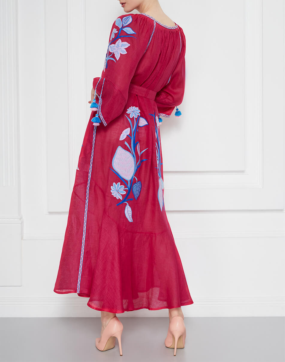 184 Сукня Едем з льону круїз FOBERINI (FOBERI_SS20023) - фото 7