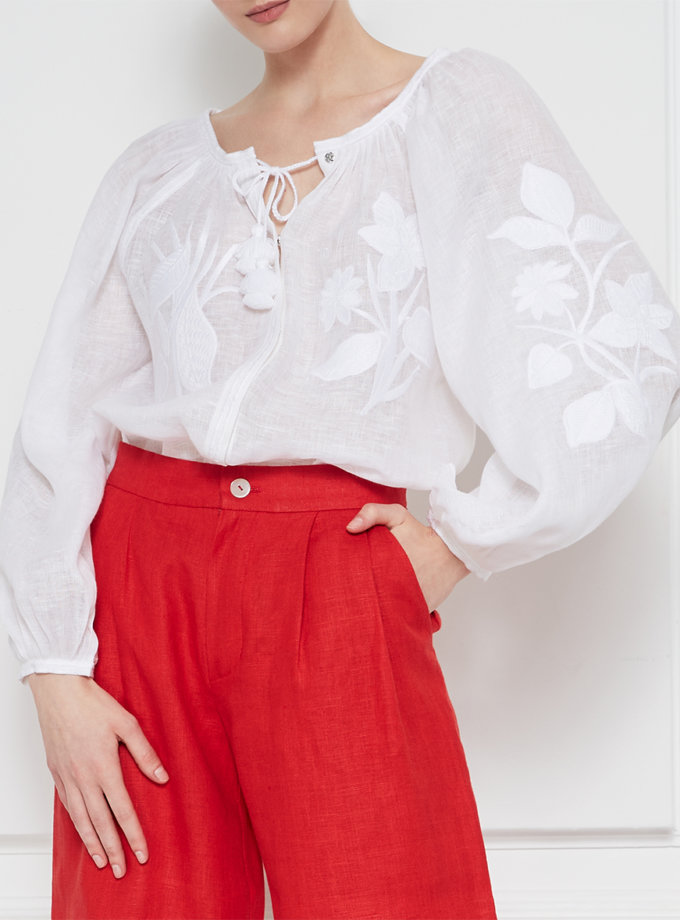 Блуза Едем з льону FOBERINI (FOBERI_SS20030) - фото 8