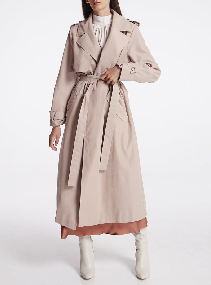 Двобортний тренч на підкладці SHAKO (SHKO_19048001)