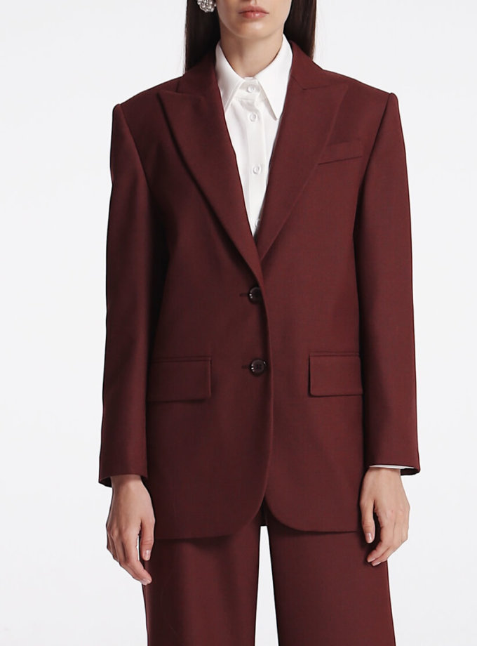 Однобортний жакет із вовни SHAKO (SHKO_19049003)