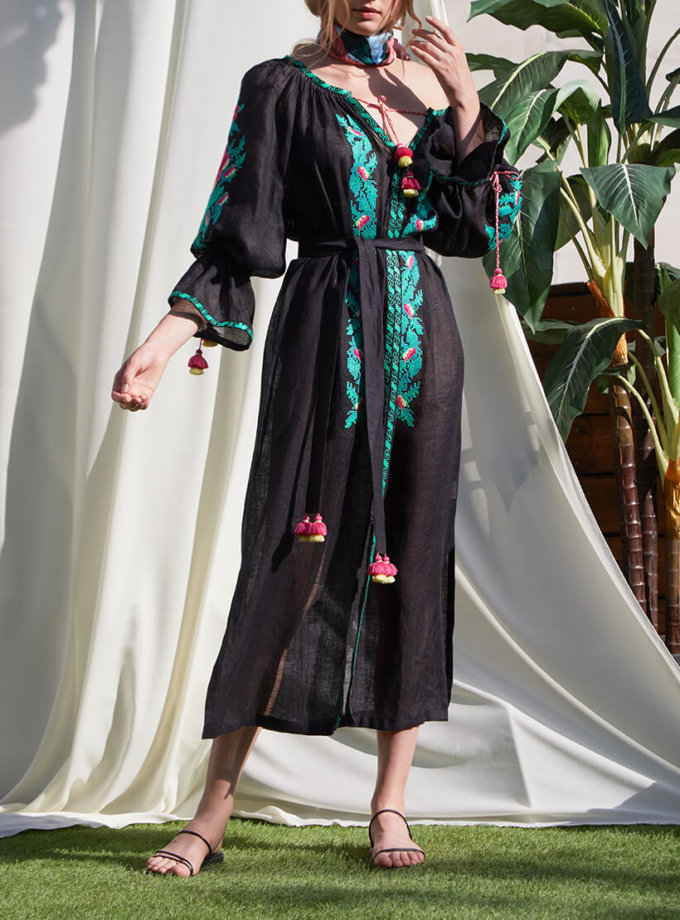 Туніка Клер з льону з вишивкою FOBERINI (FOBERI_SS20001)