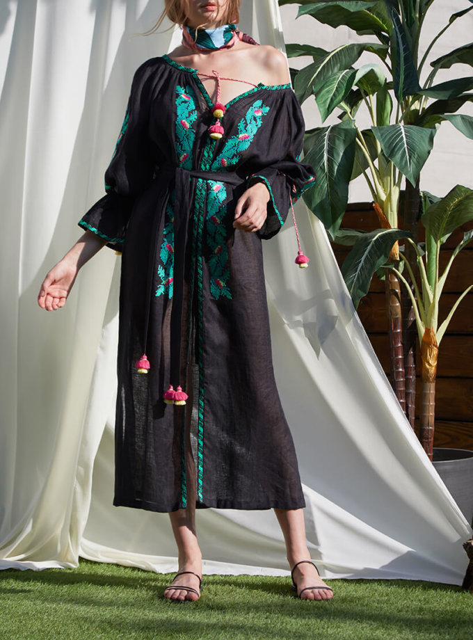 Туніка Клер з льону з вишивкою FOBERINI (FOBERI_SS20001)