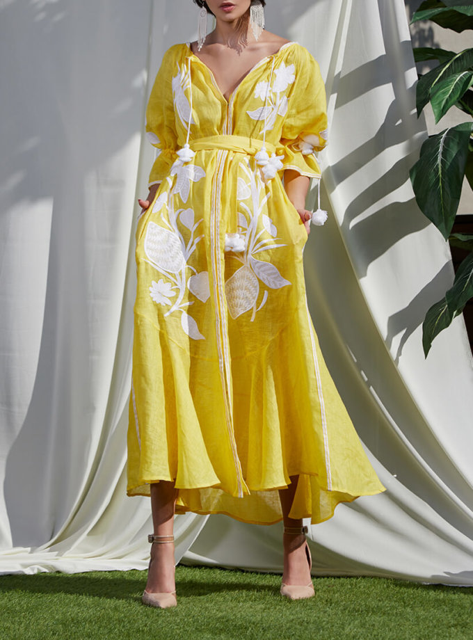 Сукня з льону Едем на кнопках FOBERINI (FOBERI_SS20022)