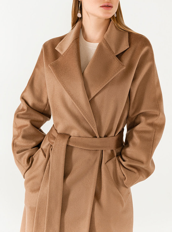 Пальто з кашеміру з поясом WONDER (WNDR_Fw1920_cshс_11_camel) - фото 15