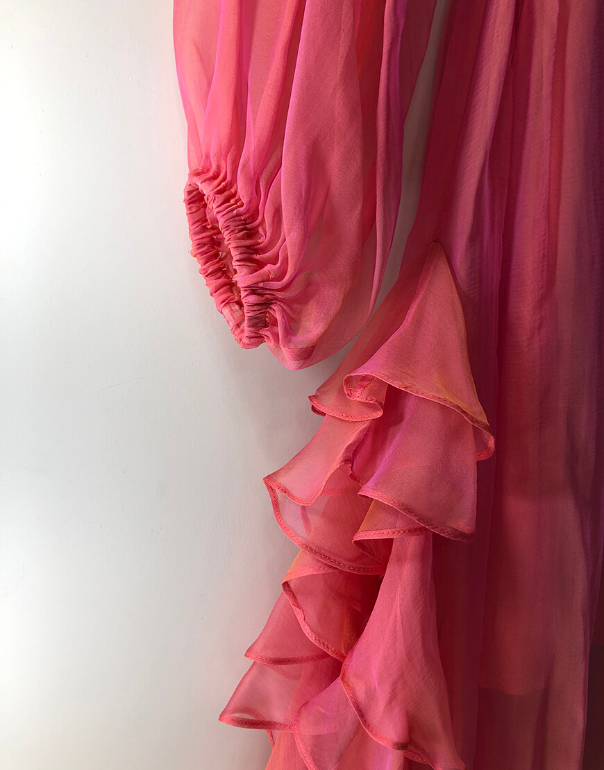 MISS_DR-021-pink (2) Шовкова сукня Orquidea з воланами MISS SECRET (MISS_DR-021-pink) - фото 8