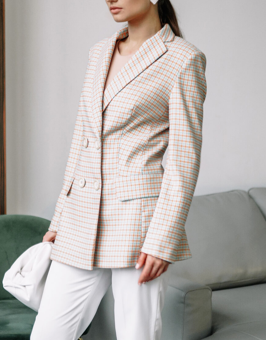 MC_MY0920 (2) Двобортний жакет Sarabi з бавовни MY x MY (MC_MY0920) - фото 2