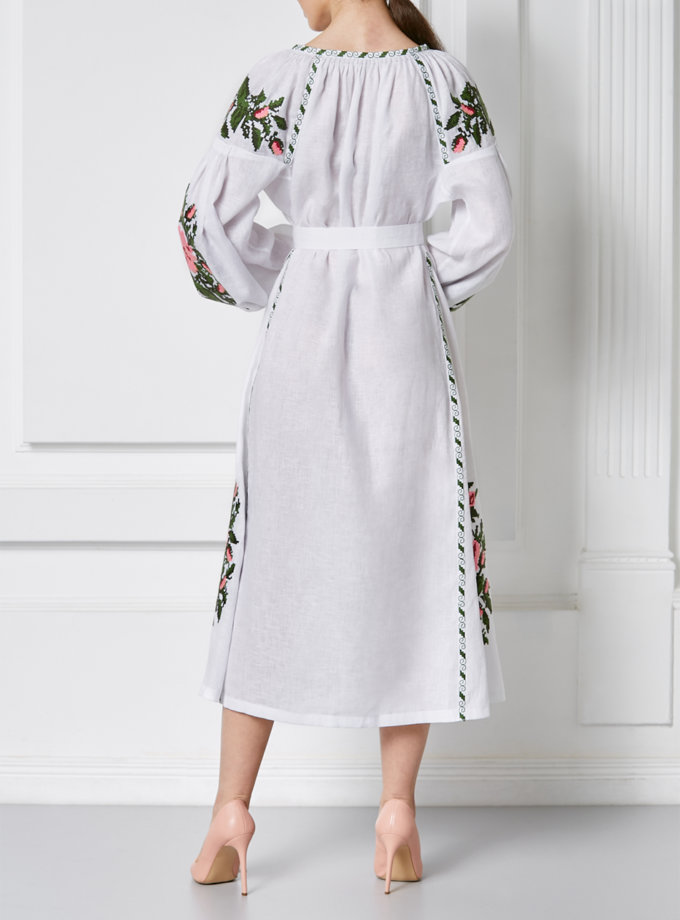 Льняна сукня міді Клер Шик FOBERINI (FOBERI_SS20092)