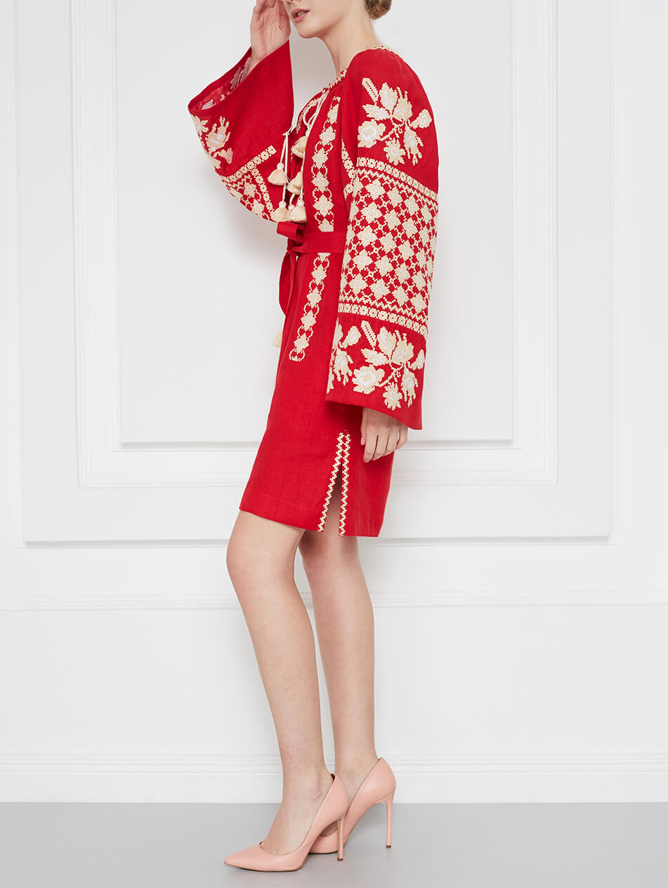 260 Льняна туніка міді Зоряна FOBERINI (FOBERI_SS20099) - фото 3