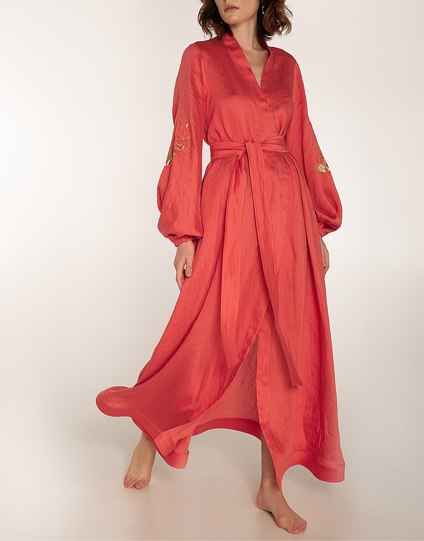 WNDR_ss20_dlk_03 (1) Сукня на запах із льону WONDER (WNDR_ss20_dlk_03)