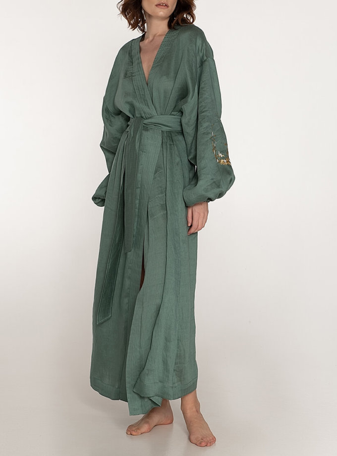 Сукня на запах із льону WONDER (WNDR_ss20_dlmt_03) - фото 9