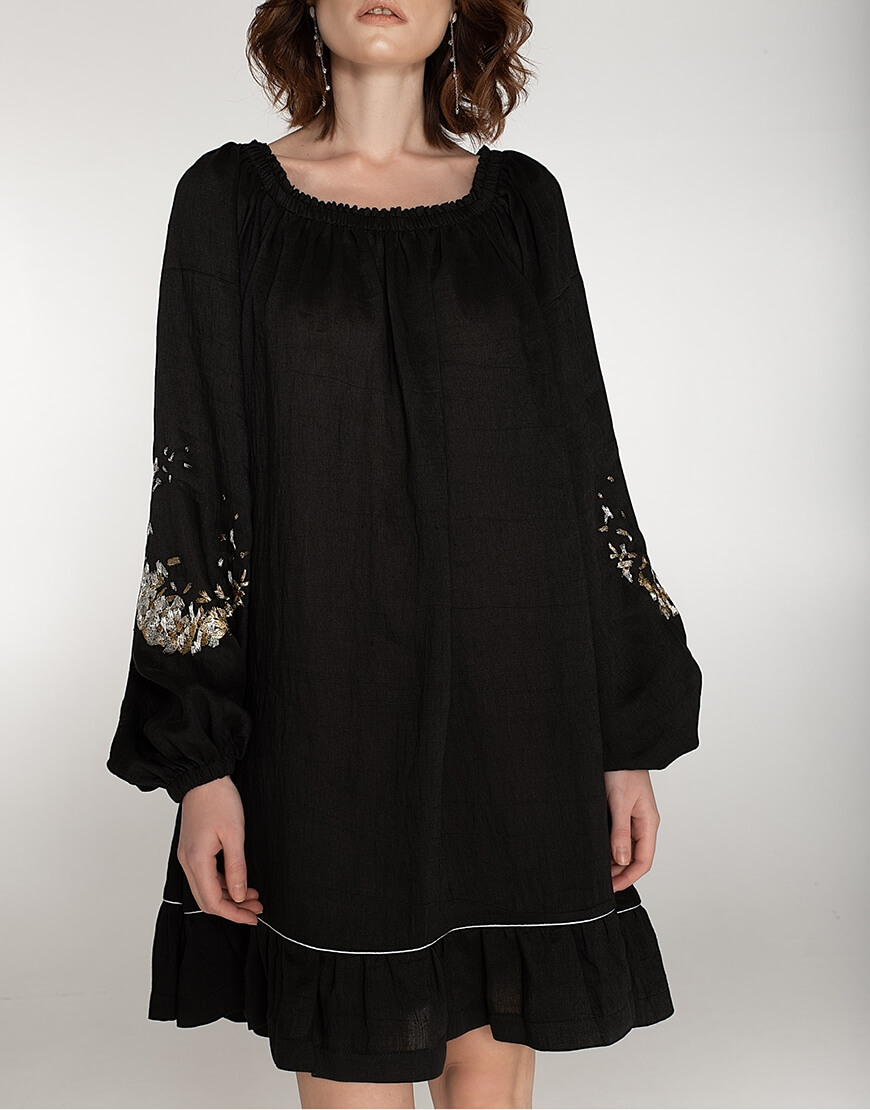 WNDR_ss20_dsb_04 (3) Лляна сукня зі спущеними плечима WONDER (WNDR_ss20_dsb_04) - фото 3