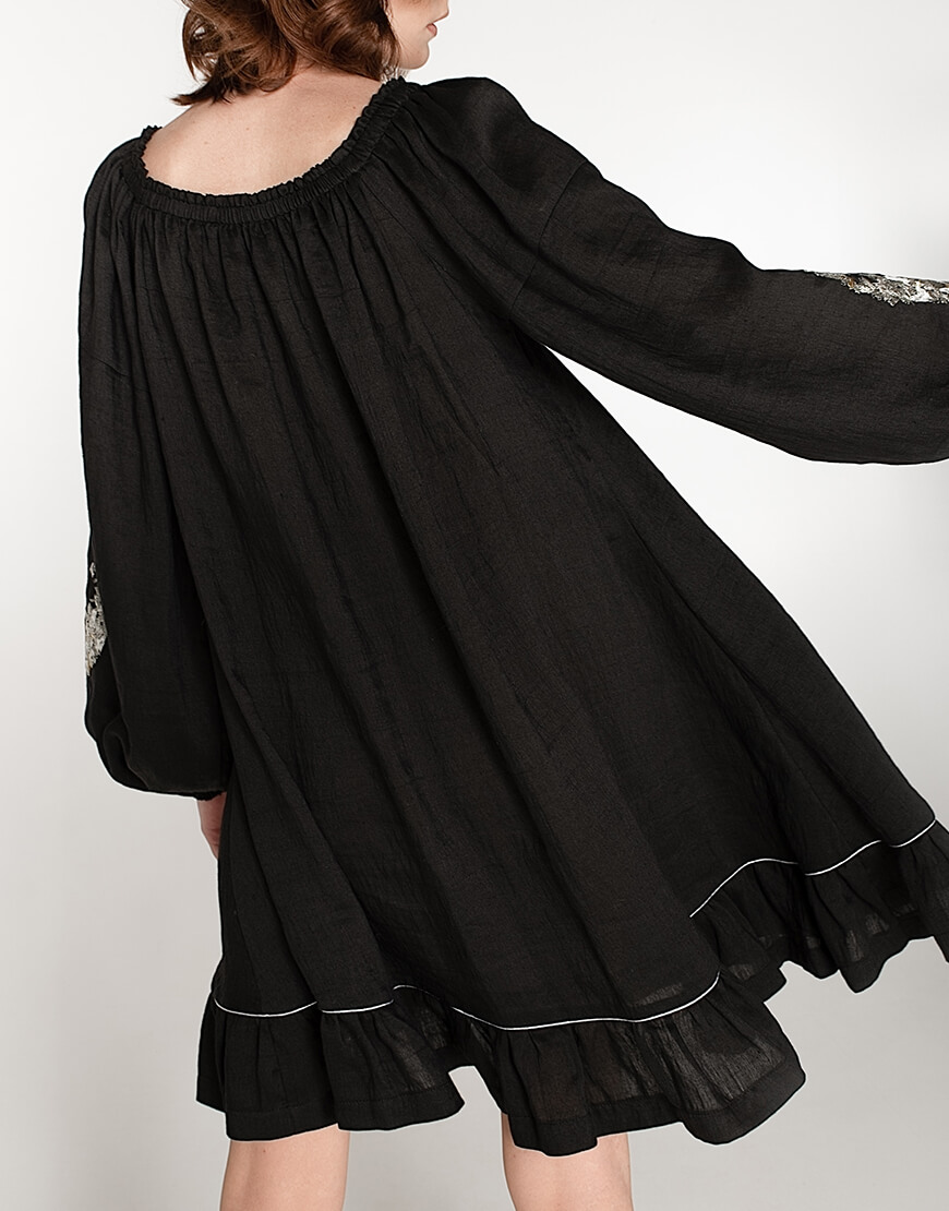 WNDR_ss20_dsb_04 (4) Лляна сукня зі спущеними плечима WONDER (WNDR_ss20_dsb_04) - фото 4