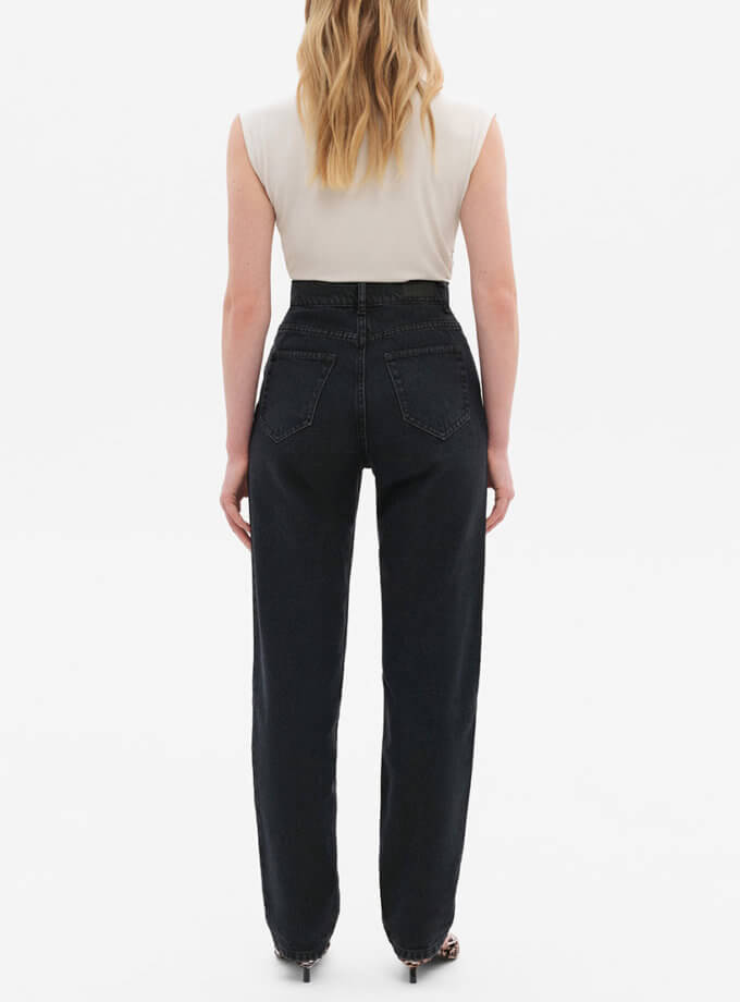 Джинси прямі чорні MATCH DENIM (WNDM_jstr1)