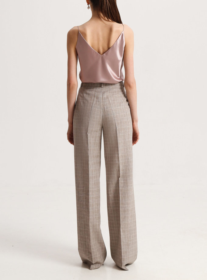 Лляні брюки в клітинку SHAKO (SHKO_19039005)