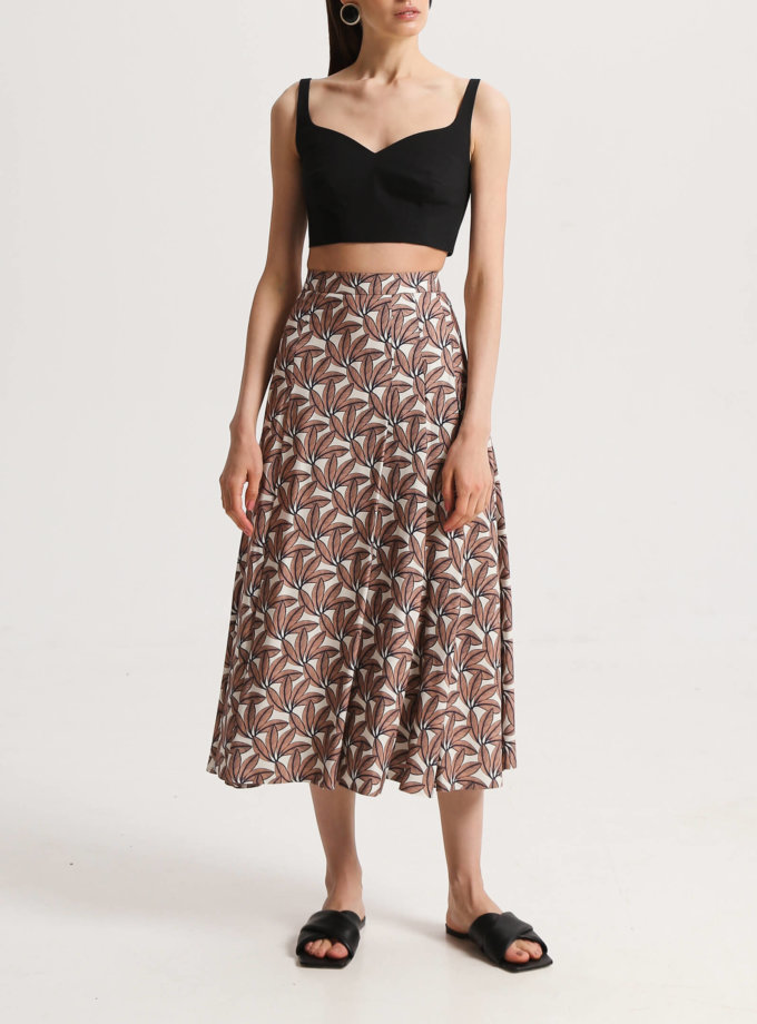 Спідниця міді зі складами SHAKO (SHKO_19054002) - фото 3