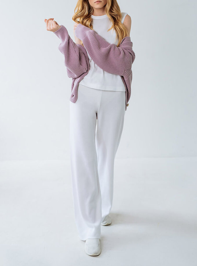 Брючний костюм із трикотажу FIORE BIANCO (FRBC_FBKT_SS20_01_suit)