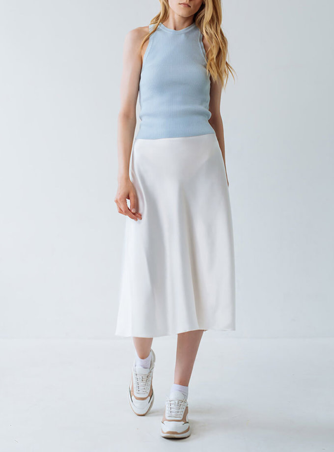 Спідниця міді А-силуету FIORE BIANCO (FRBC_FBTB_SS20_ 01-skirt)