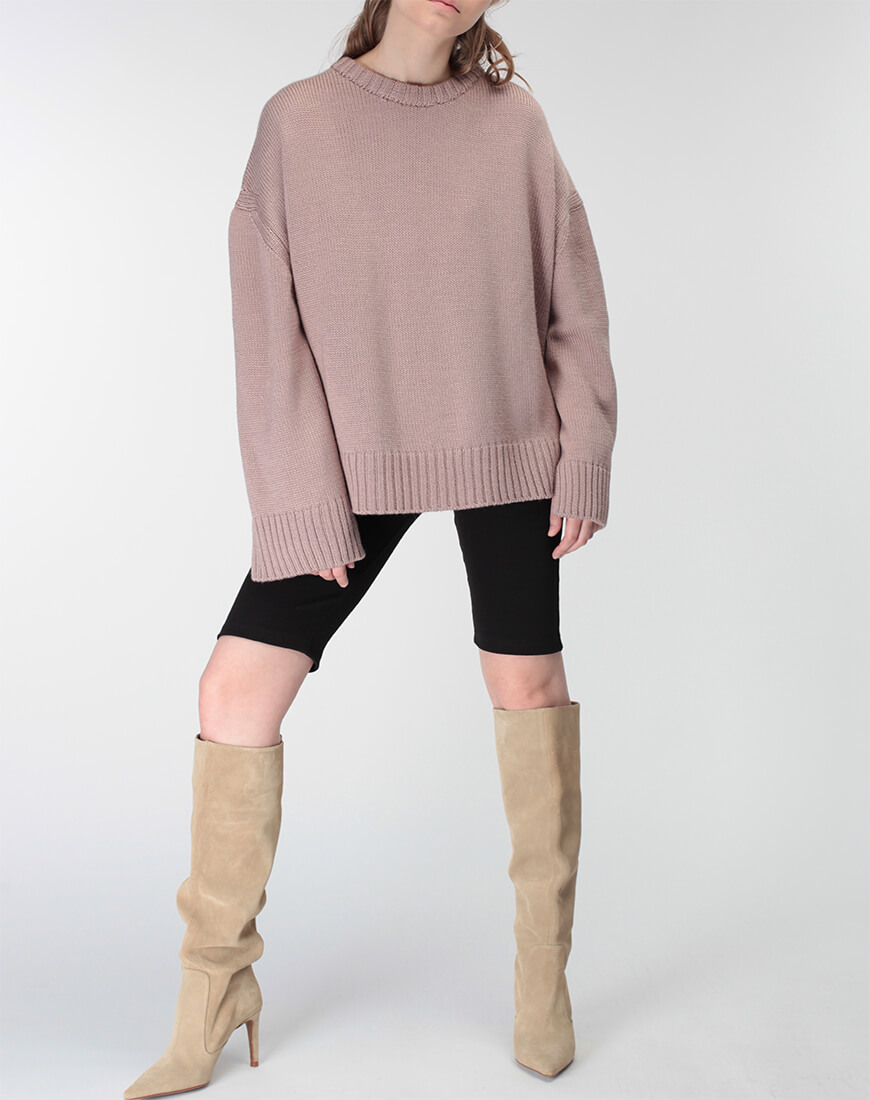 54 Об'ємний светр із вовни MISS SECRET (MISS_PU-015-nude) - фото 4