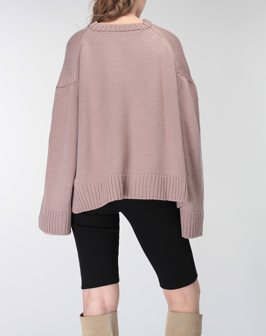 56 Об'ємний светр із вовни MISS SECRET (MISS_PU-015-nude) - фото 6