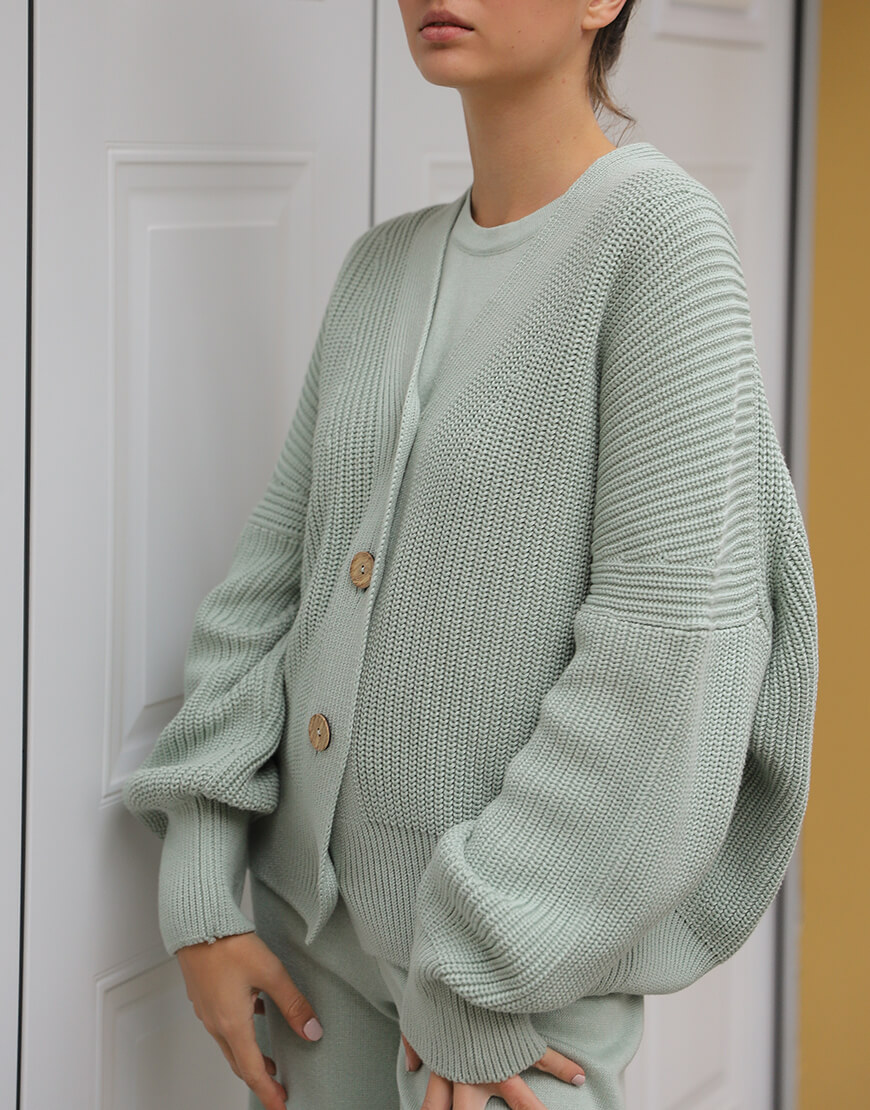 FRBC_FBKT_SS20_02 (3) Кардиган з рельєфним візерунком FIORE BIANCO (FRBC_FBKT_SS20_02) - фото 2