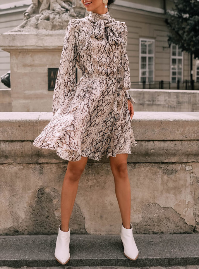 Шифонова сукня з бантом Solange MY x MY (MC_s_MY2530)