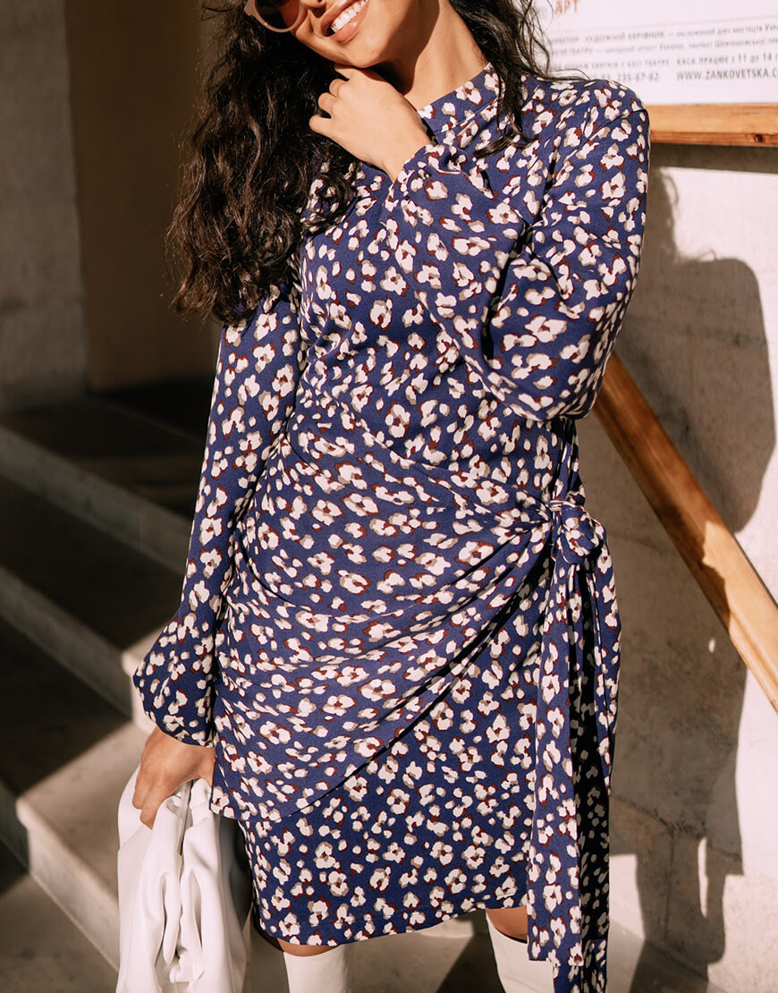 MC_MY3230 (4) Сукня міні з об'ємними рукавами Wild MY x MY (MC_s_MY3230) - фото 4