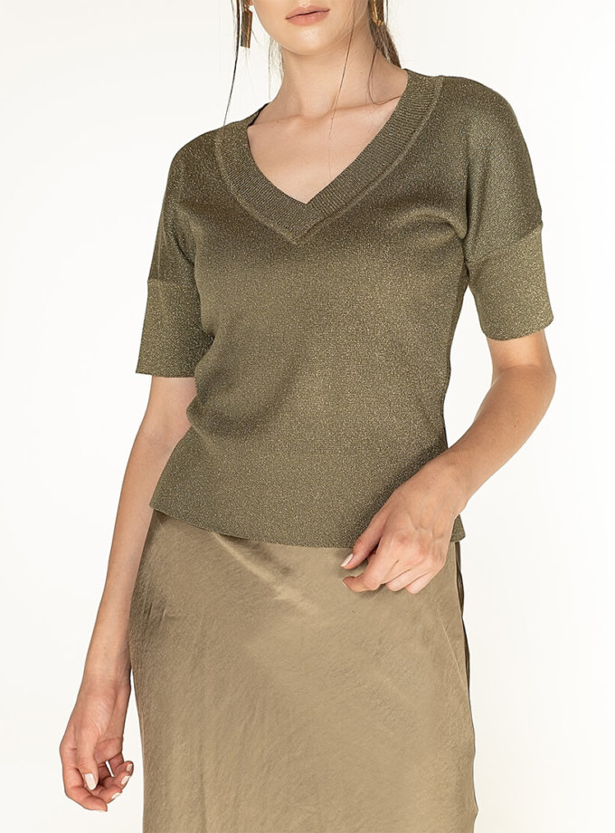 Трикотажний топ з люрексом Olive WONDER (WNDR_fw2021_tol_05) - фото 13