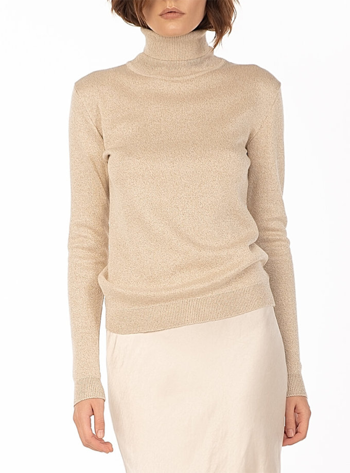 Трикотажний гольф із люрексом Beige WONDER (WNDR_fw2021_gbez_04) - фото 13